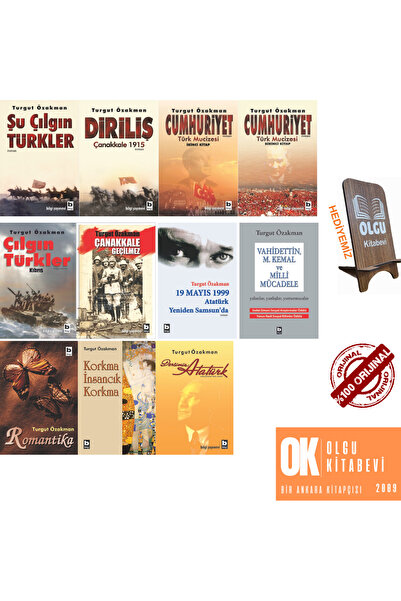 Bilgi Yayınevi Turgut Özakman 11 kitap set TELEFON TUTUCU HEDİYE/ Şu Çılgın T...