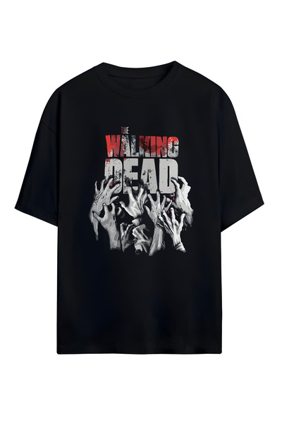 STİL-X Tricou oversize unisex cu imprimeu The Walking Dead, 100% bumbac