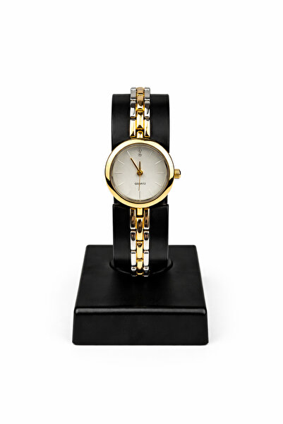 Toz Vintage Cunaro Gold-White Case Metal Bracelet Cord Elegant Women's Vintag...