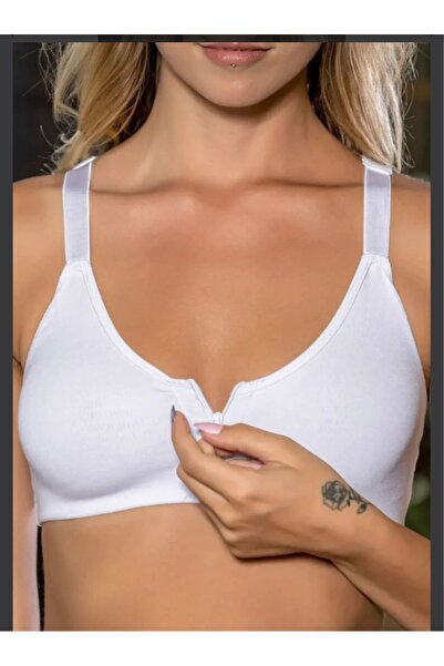 SİSİ Front Zipper Cotton Bra