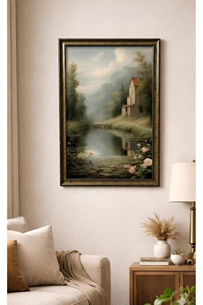ERUMAR HOME Tablou vintage decorativ peisaj înrămat