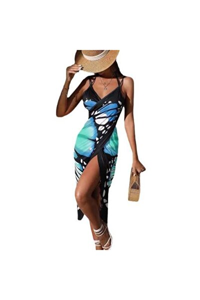 EKDANT Printed sarong beach dress S