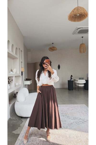 Buket Teke Καφέ Φούστα Φράουλα Κιλόστας