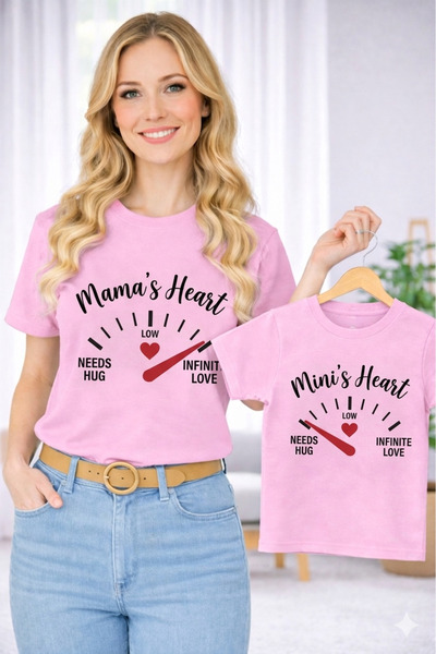 VODEXA Μπλουζάκι Unisex για Παιδιά με Σχέδιο Μητέρα και Παιδί, Μεγάλο Μέγεθος...