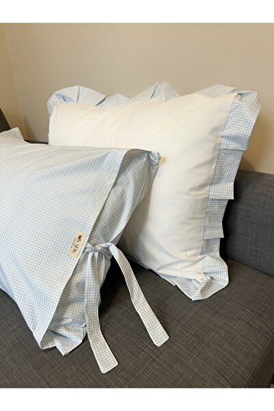 ToffyStore 2-Piece 100% Cotton Bodrum Double Pillowcase Set