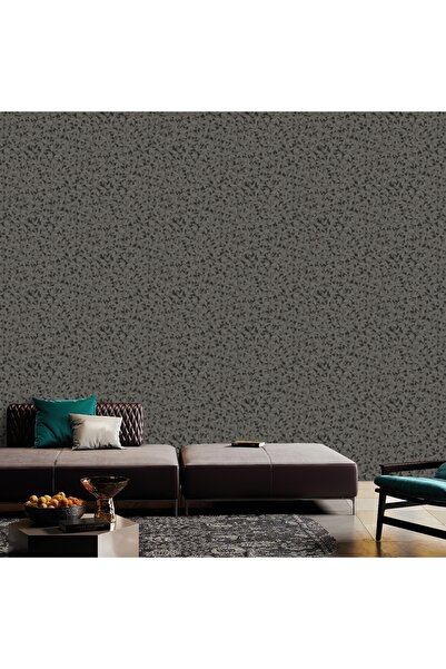Adawall MUSE Koleksiyonu 25109-6 Antrasit, Koyu Gri Dokulu Modern Duvar Kağıd...