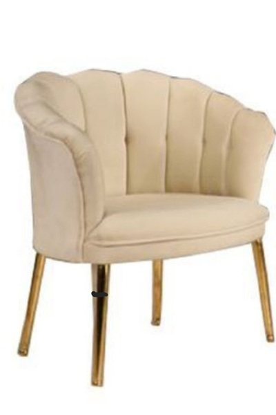 Casafun Queen armchair, wooden frame, gold metal legs, velvet fabric