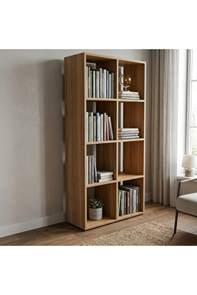 Ysf Ravoni Home Premium %100 MDF 8 Bölmeli Kare Raf ve Kitaplık - Çok Amaçlı ...