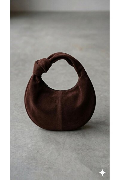 themoiss The Moiss Women's Mini Jordie Handbag with Acikahve Suede Knot