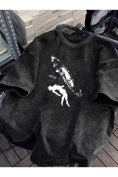 valeriae Ανοιχτό γκρι πλυμένο casual μπλουζάκι - Άνετη εφαρμογή από την Urban...