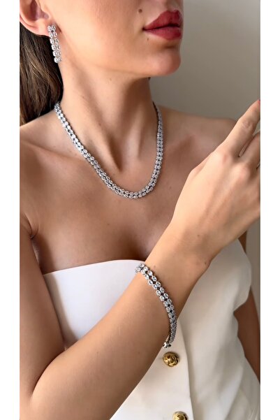 Stelle Jewelry مجموعة ممرات المياه ذات الصفوف المزدوجة