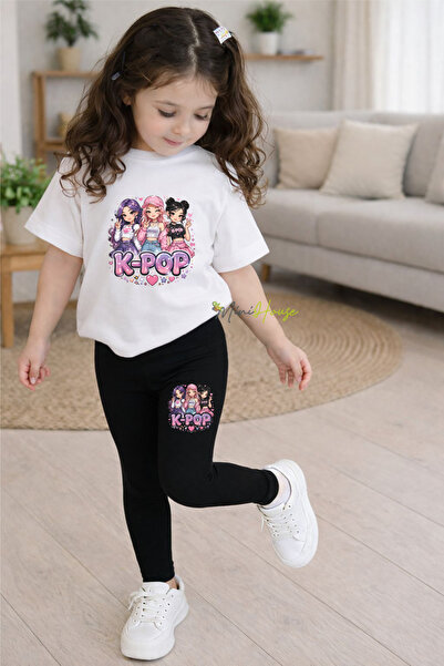 MiniHouse K-POP Girls SET SA T-SHIRTOM I PANTALONAMA SA TISKOM