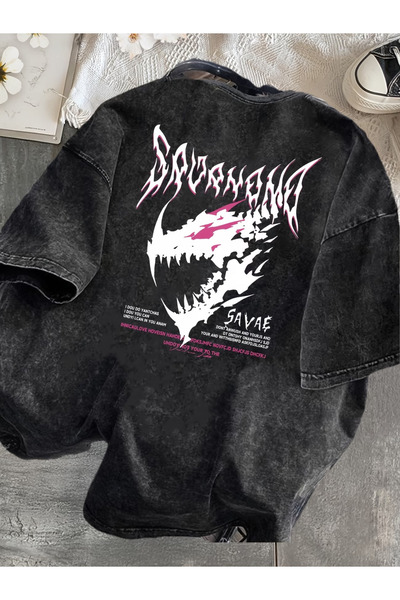 valeriae Ανοιχτό γκρι πλυμένο casual μπλουζάκι - Άνετη εφαρμογή από την Urban...