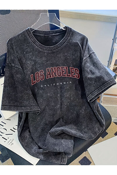 bellanova Ανθρακίτενο Vintage T-Shirt με παλαιωμένη όψη και επεξεργασία πλύση...