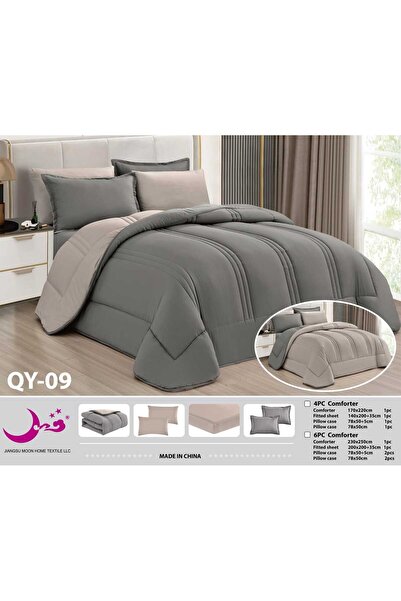 Moon Hotel Quilt Summer Plain Double-Sided Bedding Set-4Pcs-Queen Bedspread P...