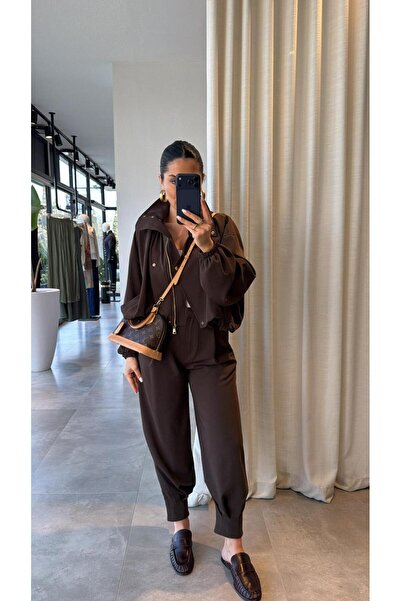 ALVOR High Collar Bomber Jacket Set - Bomber Jacket and Shalwar Pants