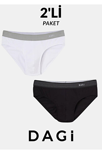 Dagi Ανδρικά εσώρουχα βαμβακερά σλιπ 2 τεμαχίων - Άνετη εφαρμογή & ελαστικά
