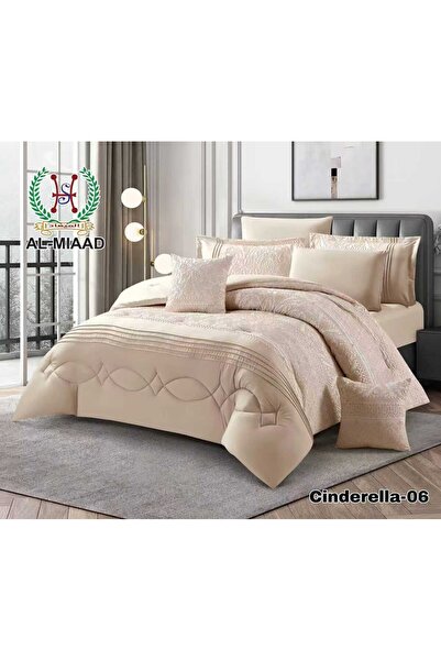 ALMIAAD Double Bedspread Royal Sennarella Soft Jacquard Decorated - 8 Piece S...