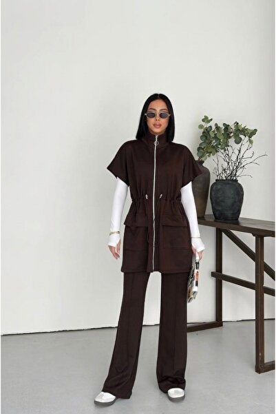 Tarzımızbir Tunic with Zipper, Top and Bottom Set, Islamic Clothing