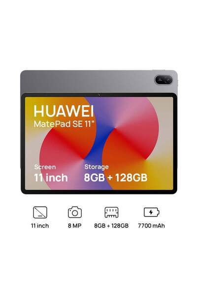 Huawei MatePad SE 11 2026 Tablet 11-inch Grey 8GB RAM 128GB WiFi - Middle Eas...