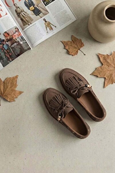 Ayakkabı Fuarı Elit BTBFZ01 Γυναικεία Casual Παπούτσια Καφέ