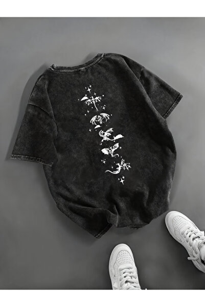 valeriae Ανοιχτό γκρι πλυμένο casual μπλουζάκι - Άνετη εφαρμογή από την Urban...