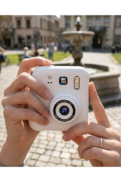 VLK Çocuk Dijital Baskılı Kamera 5 Kalem 4 Rulo Kağıt Hediyeli Eğlenceli Fotoğraf Makinesi VLK