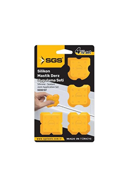 SGS 6187 Silikon Mastik Derz Çekme Aparatı 4 Parça