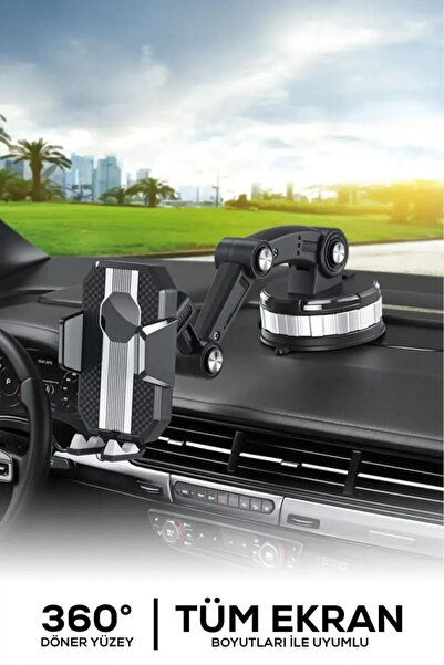 FRWY 360° Döner Yüzey Vakumlu Telefon Tutucu