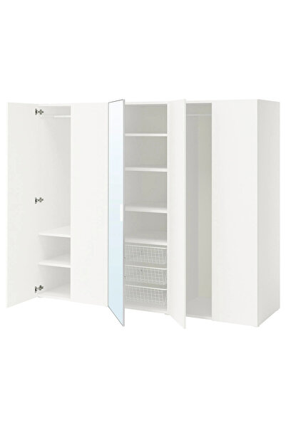 IKEA Beyaz Modern Kapaklı Gardırop