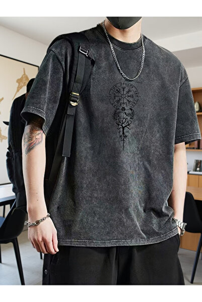 valeriae Ανοιχτό γκρι πλυμένο casual μπλουζάκι - Άνετη εφαρμογή από την Urban...