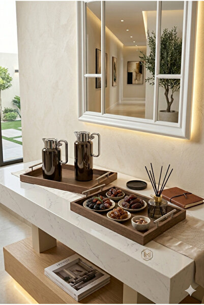 Generic Luxury tea and coffee thermos set with serving trays