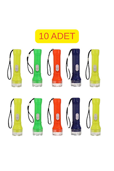 mucit home Küçük Led El Feneri Ilk Yardım Feneri 10 Adet