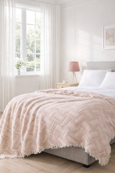 ASVİANA 100% Cotton Soft Padded Muslin Bedspread |   Çeyi̇z & Günlük & 4 Mevsi̇m |   Breathable Structure 230X250
