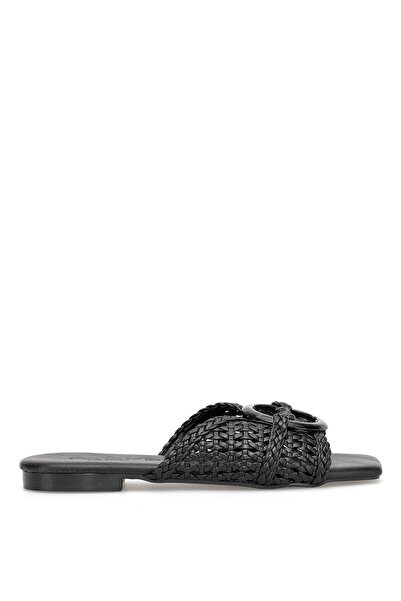 Ayakkabı Fuarı Elit Pm543 K951 Women's Flat Slippers Black