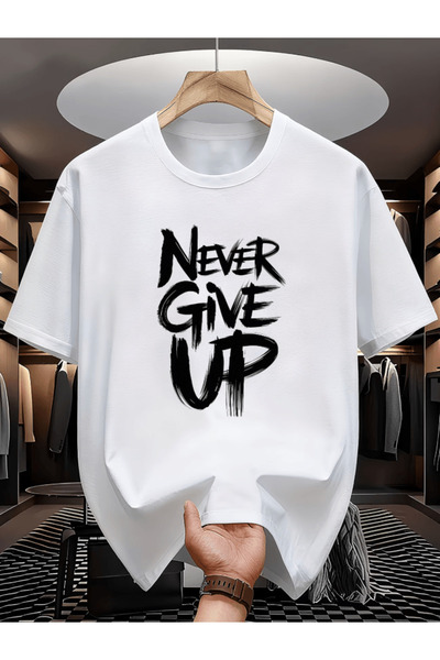 one button Tricou supradimensionat premium cu imprimeu vertical detaliat Neve...