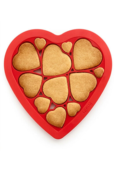 Maglor 12-Piece Heart-Themed Cookie Mold -
