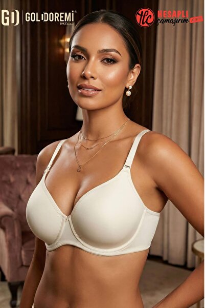 Le Jardin Premium Women's Micro-Coated Silicone Push up Padded Support Underw...