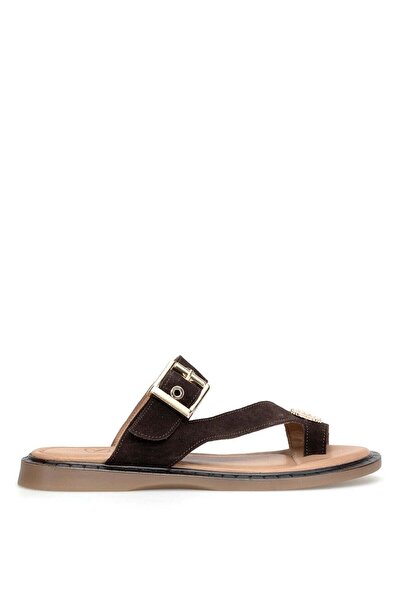 Beety 26by169.26656 Women's Stoned Flat Slippers Brown