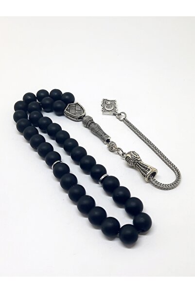 Kusakli Ματ Ονυχίτης Ροζάριο με Φιγούρα Τουρκικής Σημαίας