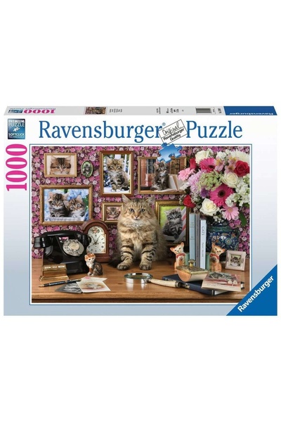 RAVENSBURGER Puzzle cu pisicuță drăguță, 1000 de piese