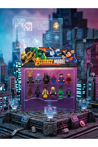 EGOMONİİ Super Heroes 12-Figure Toy Set