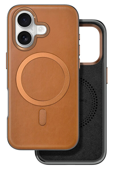 venco Gld-Spt- iPhone 16 Puskas Magsafe Cover - (220014) Brown