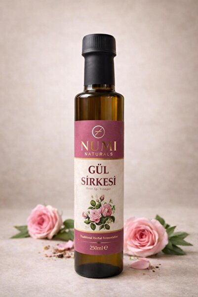 NUMI Naturals Gül Sirkesi – Premium Doğal Fermantasyon 250ml