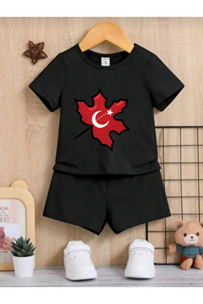 DOCE ELEGANTE SET de vară pentru copii cu imprimeu steag turcesc