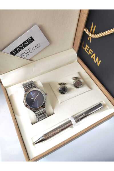 LV LEFAN طقم ساعه رجالي