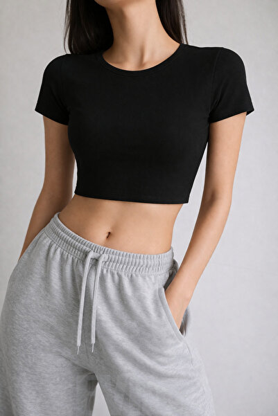 EVIus Γυναικείο Lycra Slim Fit Basic Crop