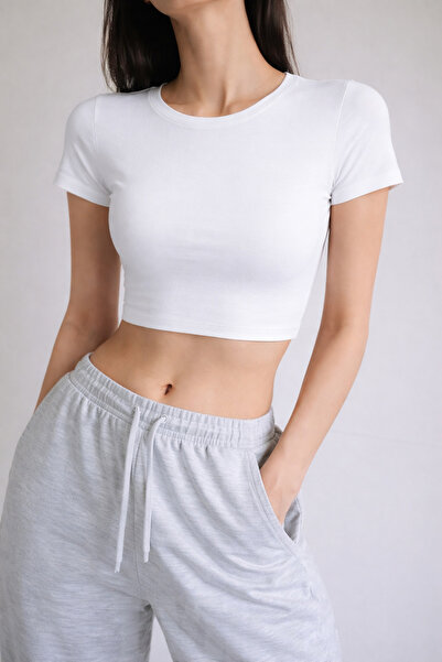 EVIus Γυναικείο Lycra Slim Fit Basic Crop