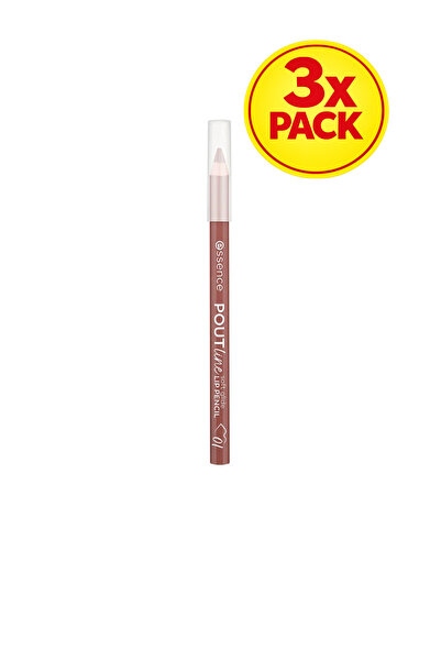 Essence 3x PACK Poutline Soft Glide Lipliner #01 – Like To Mauve It, 0.62 G 0...