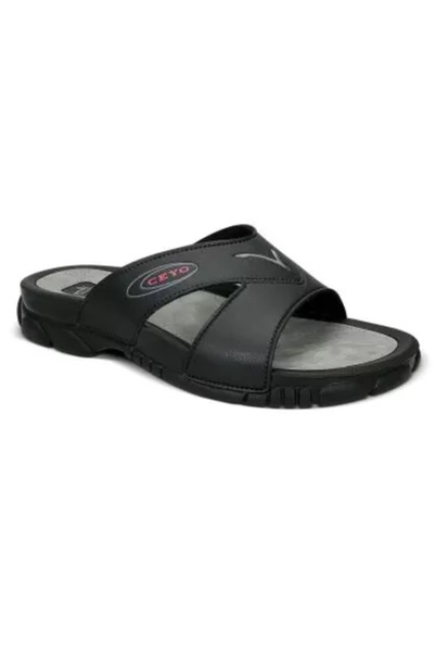 Ceyo 3200-1ı شبشب رجالي أسود لتقويم العظام